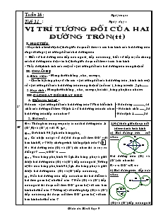 Giáo án Hình học 9 Tiết 31 - 32