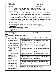 Giáo án Hình học 9 Tiết 33-34