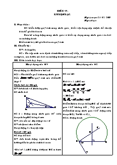 Giáo án Hình học 9 Tiết 47-56 - Bùi Thị Lan