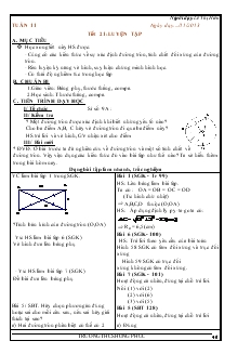 Giáo án Hình học 9 Tuần 11+12 - Lê Thị Hiền
