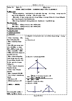 Giáo án Hình học Lớp 7 Tuần 32 - Nguyễn Thái Hoàn