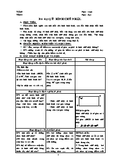 Giáo án Hình học lớp 8 (chi tiết) - Tiết 16: Hình chữ nhật