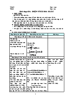 Giáo án Hình học lớp 8 (chi tiết) - Tiết 36: Diện tích đa giác