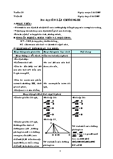 Giáo án Hình học lớp 8 (chi tiết) - Tiết 53: Ôn tập chương III