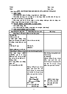 Giáo án Hình học lớp 8 (chi tiết) - Tiết 6: Đường trung bình của hình thang