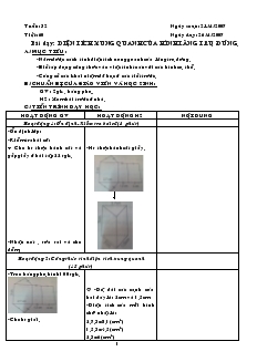 Giáo án Hình học lớp 8 (chi tiết) - Tiết 60: Diện tích xung quanh của hình lăng trụ đứng