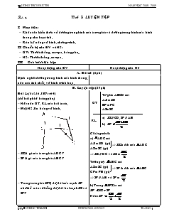 Giáo án Hình học lớp 8 (chi tiết) - Trường THCS Đức Tín