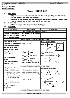 Giáo án Hình học lớp 8 (chi tiết) - Tuần 14 đến tuần 16