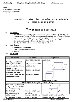 Giáo án Hình học lớp 8 (chi tiết) - Tuần 30