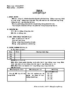 Giáo án Hình học lớp 8 (chuẩn) -  Tiết 19: Luyện tập