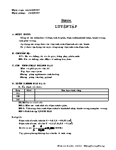 Giáo án Hình học lớp 8 (chuẩn) -  Tiết 28: Luyện tập