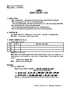 Giáo án Hình học lớp 8 (chuẩn) -  Tiết 3: Hình thang cân