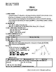 Giáo án Hình học lớp 8 (chuẩn) -  Tiết 38: Luyện tập