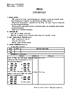 Giáo án Hình học lớp 8 (chuẩn) -  Tiết 48: Luyện tập