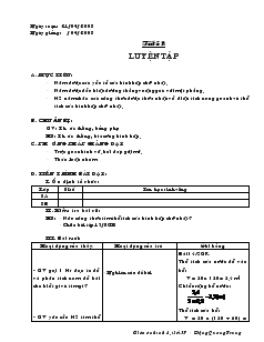 Giáo án Hình học lớp 8 (chuẩn) -  Tiết 57: Luyện tập