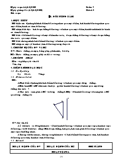 Giáo án Hình học lớp 8 năm học 2007- 2008 Tiết 14 Đối xứng tâm