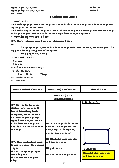 Giáo án Hình học lớp 8 năm học 2007- 2008 Tiết 16 Hình chữ nhật