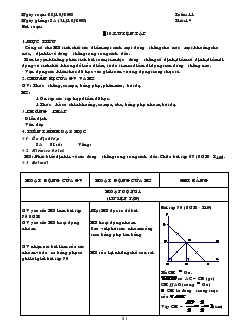 Giáo án Hình học lớp 8 năm học 2007- 2008 Tiết 19 Luyện tập