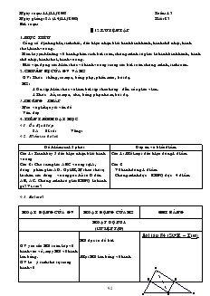 Giáo án Hình học lớp 8 năm học 2007- 2008 Tiết  23 Luyện tập