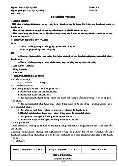 Giáo án Hình học lớp 8 năm học 2007- 2008 Tuần 13 Tiết 22 Hình vuông