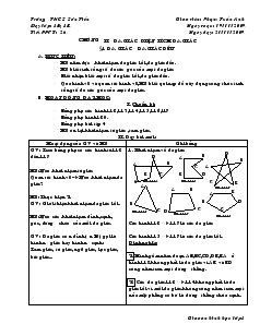 Giáo án Hình học lớp 8 năm học 2009- 2010 Tiết 26 Đa giác - Đa giác đều