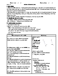 Giáo án Hình học lớp 8 Tiết 12 Hình bình hành