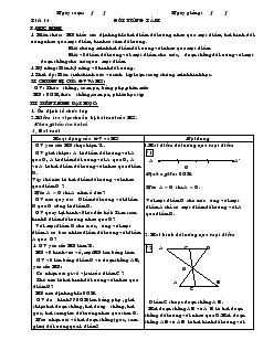 Giáo án Hình học lớp 8 Tiết 14 Đối xứng tâm
