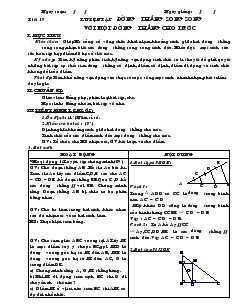 Giáo án Hình học lớp 8 Tiết 19 Luyện tập - Đường thẳng song song với một đường thẳng cho trước