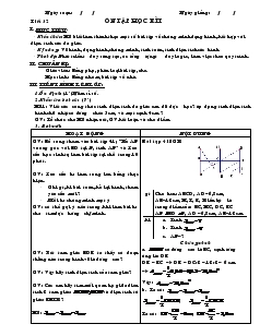 Giáo án Hình học lớp 8 Tiết 32 Ôn tập học kì I