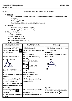 Giáo án Hình học lớp 8 Tiết 5 Đường trung bình tam giác