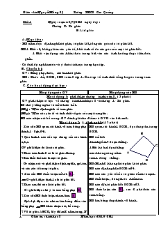 Giáo án Hình học lớp 8 Trường THCS Cao Quảng