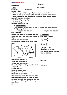 Giáo án Hình Học Lớp 8