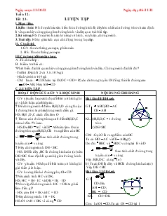 Giáo án Hình học Lớp 9 Tuần 12