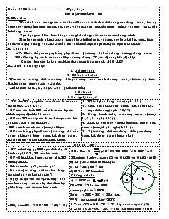 Giáo án Hình học Lớp 9 Tuần 17 - Nguyễn Thái Hoàn