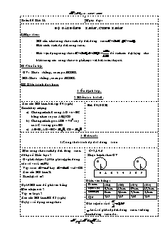 Giáo án Hình học Lớp 9 Tuần 26 - Nguyễn Thái Hoàn