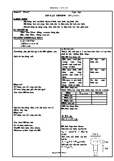 Giáo án Hình học Lớp 9 Tuần 33 - Nguyễn Thái Hoàn