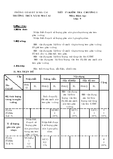 Giáo án Hình học Lớp 9A Tiết 17