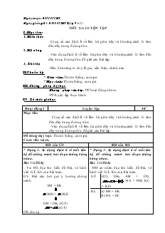 Giáo án Hình học Lớp 9A Tiết 23