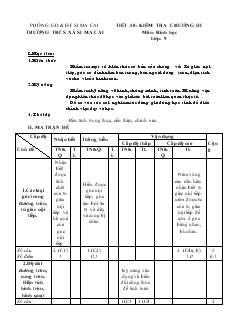 Giáo án Hình học Lớp 9A Tiết 58