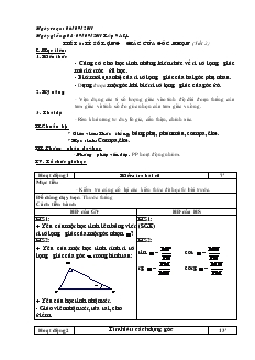 Giáo án Hình học Lớp 9A Tiết 6