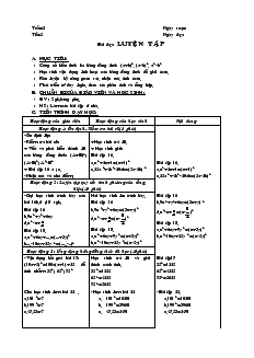 Giáo án môn Đại số 8 (chuẩn) - Tiết 5: Luyện tập