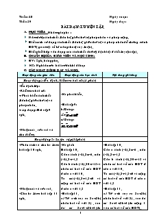 Giáo án môn Đại số 8 (chuẩn) - Tiết 59: Luyện tập