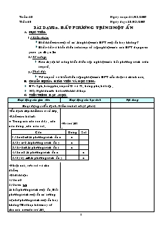 Giáo án môn Đại số 8 (chuẩn) - Tiết 60: Bất phương trình một ẩn