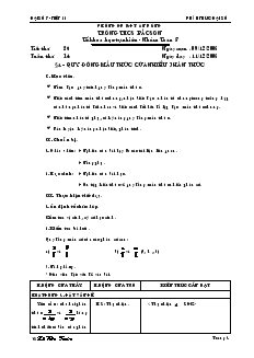 Giáo án môn Đại số 8 (chuẩn) - Trường THCS Bắc Sơn - Tiết 26: Quy đồng mẫu thức của nhiều phân thức