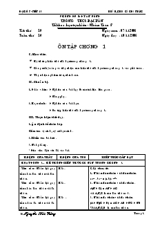 Giáo án môn Đại số 8 (chuẩn) - Trường THCS Bắc Sơn - Tiết 19: Ôn tập chương 1