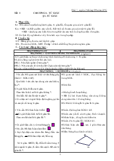 Giáo án môn Hình học 8 (chi tiết) - Chương 1 - Tiết 1 đến tiết 25
