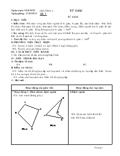 Giáo án môn Hình học 8 (chi tiết) - Tiết 1 đến tiết 62