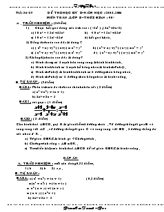 Giáo án môn Hình học 8 (chi tiết) - Tiết 36, 37