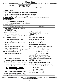 Giáo án môn Hình học 8 (chi tiết) - Tiết 52: Luyện tập