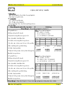 Giáo án phụ đạo Toán Lớp 6 - Vũ Trọng Triều